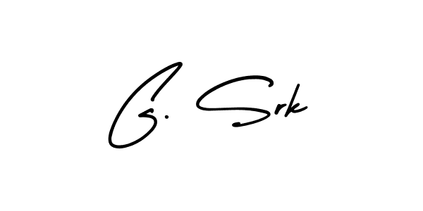 G. Srk stylish signature style. Best Handwritten Sign (AmerikaSignatureDemo-Regular) for my name. Handwritten Signature Collection Ideas for my name G. Srk. G. Srk signature style 3 images and pictures png