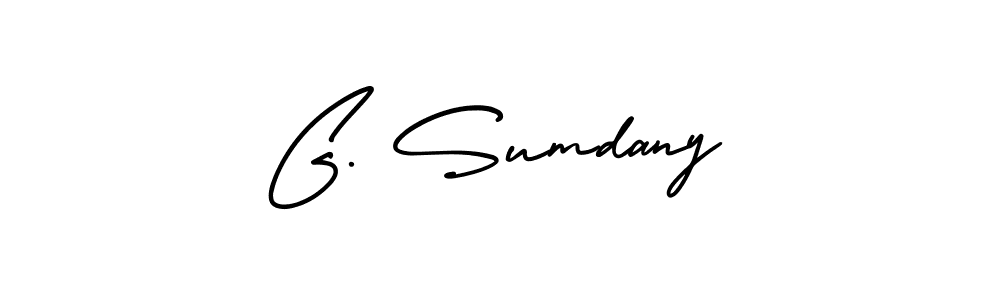 Best and Professional Signature Style for G. Sumdany. AmerikaSignatureDemo-Regular Best Signature Style Collection. G. Sumdany signature style 3 images and pictures png