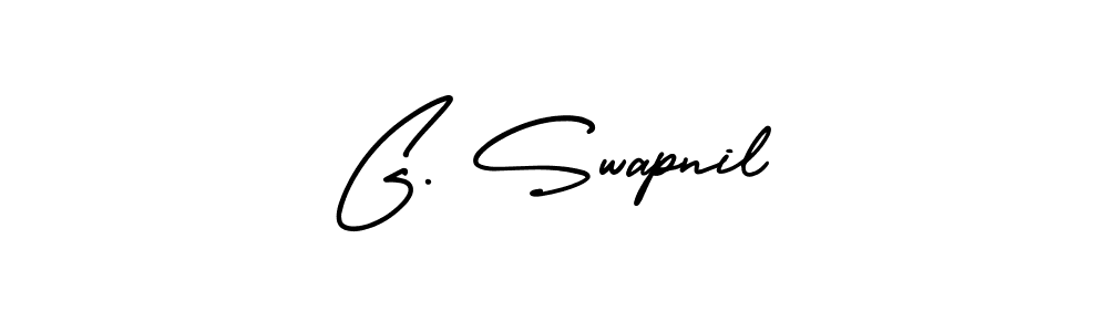 AmerikaSignatureDemo-Regular is a professional signature style that is perfect for those who want to add a touch of class to their signature. It is also a great choice for those who want to make their signature more unique. Get G. Swapnil name to fancy signature for free. G. Swapnil signature style 3 images and pictures png