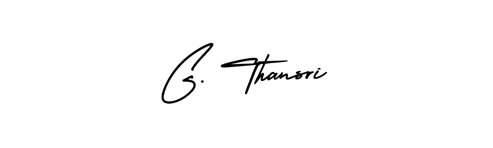 Use a signature maker to create a handwritten signature online. With this signature software, you can design (AmerikaSignatureDemo-Regular) your own signature for name G. Thansri. G. Thansri signature style 3 images and pictures png
