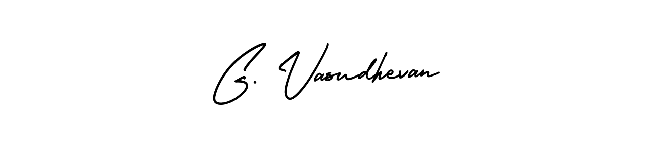 How to make G. Vasudhevan name signature. Use AmerikaSignatureDemo-Regular style for creating short signs online. This is the latest handwritten sign. G. Vasudhevan signature style 3 images and pictures png