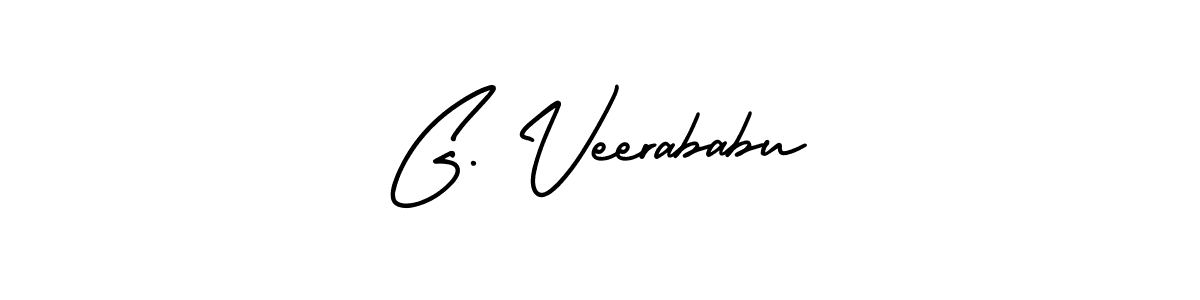 This is the best signature style for the G. Veerababu name. Also you like these signature font (AmerikaSignatureDemo-Regular). Mix name signature. G. Veerababu signature style 3 images and pictures png