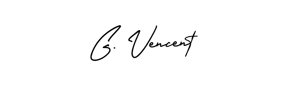 Use a signature maker to create a handwritten signature online. With this signature software, you can design (AmerikaSignatureDemo-Regular) your own signature for name G. Vencent. G. Vencent signature style 3 images and pictures png