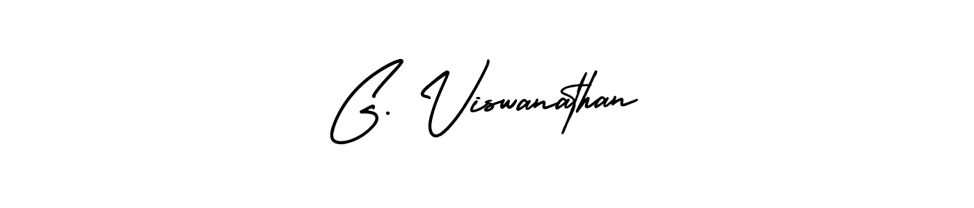 How to make G. Viswanathan name signature. Use AmerikaSignatureDemo-Regular style for creating short signs online. This is the latest handwritten sign. G. Viswanathan signature style 3 images and pictures png