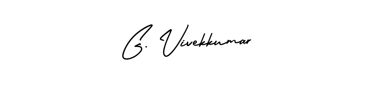 This is the best signature style for the G. Vivekkumar name. Also you like these signature font (AmerikaSignatureDemo-Regular). Mix name signature. G. Vivekkumar signature style 3 images and pictures png