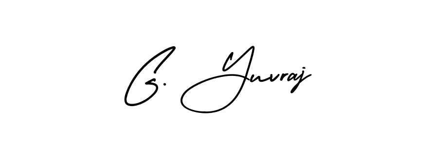 How to Draw G. Yuvraj signature style? AmerikaSignatureDemo-Regular is a latest design signature styles for name G. Yuvraj. G. Yuvraj signature style 3 images and pictures png