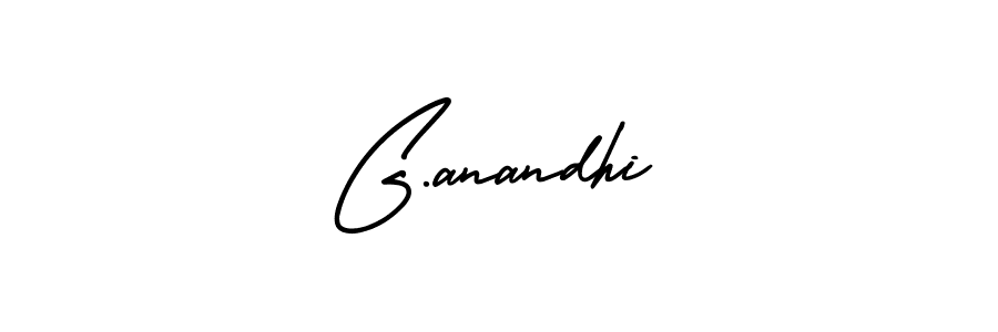 You should practise on your own different ways (AmerikaSignatureDemo-Regular) to write your name (G.anandhi) in signature. don't let someone else do it for you. G.anandhi signature style 3 images and pictures png