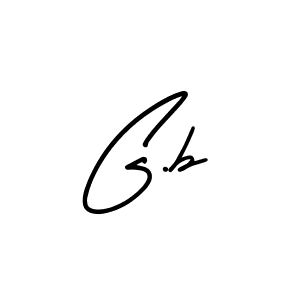 How to make G.b signature? AmerikaSignatureDemo-Regular is a professional autograph style. Create handwritten signature for G.b name. G.b signature style 3 images and pictures png