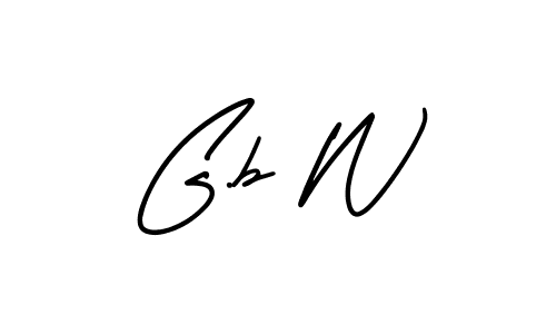 Use a signature maker to create a handwritten signature online. With this signature software, you can design (AmerikaSignatureDemo-Regular) your own signature for name G.b W. G.b W signature style 3 images and pictures png