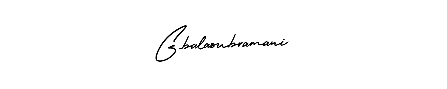 Make a beautiful signature design for name G.balasubramani. With this signature (AmerikaSignatureDemo-Regular) style, you can create a handwritten signature for free. G.balasubramani signature style 3 images and pictures png