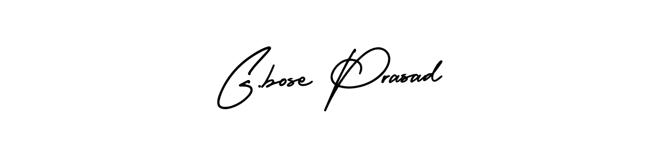 AmerikaSignatureDemo-Regular is a professional signature style that is perfect for those who want to add a touch of class to their signature. It is also a great choice for those who want to make their signature more unique. Get G.bose Prasad name to fancy signature for free. G.bose Prasad signature style 3 images and pictures png