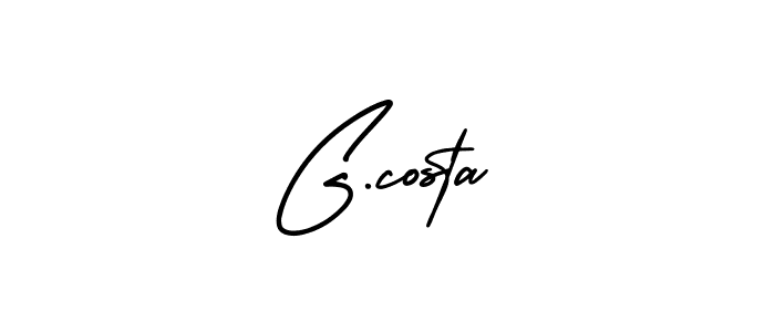 Similarly AmerikaSignatureDemo-Regular is the best handwritten signature design. Signature creator online .You can use it as an online autograph creator for name G.costa. G.costa signature style 3 images and pictures png