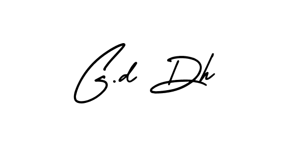 How to Draw G.d Dh signature style? AmerikaSignatureDemo-Regular is a latest design signature styles for name G.d Dh. G.d Dh signature style 3 images and pictures png