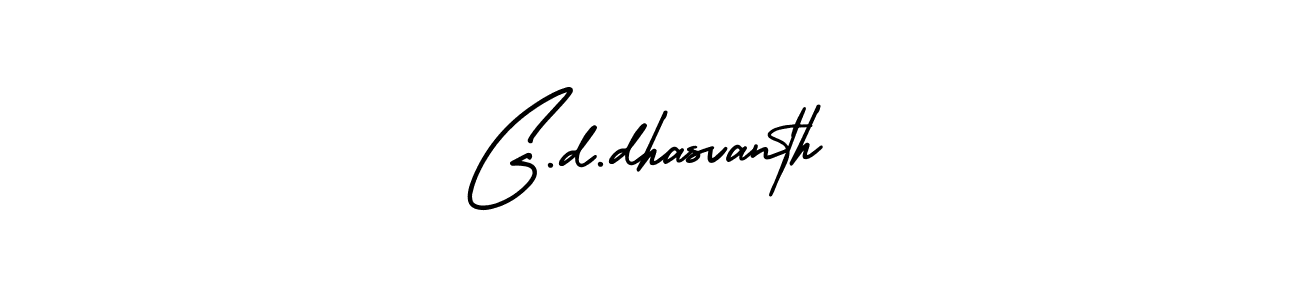 How to make G.d.dhasvanth signature? AmerikaSignatureDemo-Regular is a professional autograph style. Create handwritten signature for G.d.dhasvanth name. G.d.dhasvanth signature style 3 images and pictures png