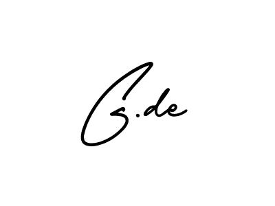 G.de stylish signature style. Best Handwritten Sign (AmerikaSignatureDemo-Regular) for my name. Handwritten Signature Collection Ideas for my name G.de. G.de signature style 3 images and pictures png