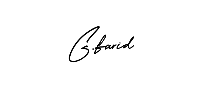 This is the best signature style for the G.farid name. Also you like these signature font (AmerikaSignatureDemo-Regular). Mix name signature. G.farid signature style 3 images and pictures png