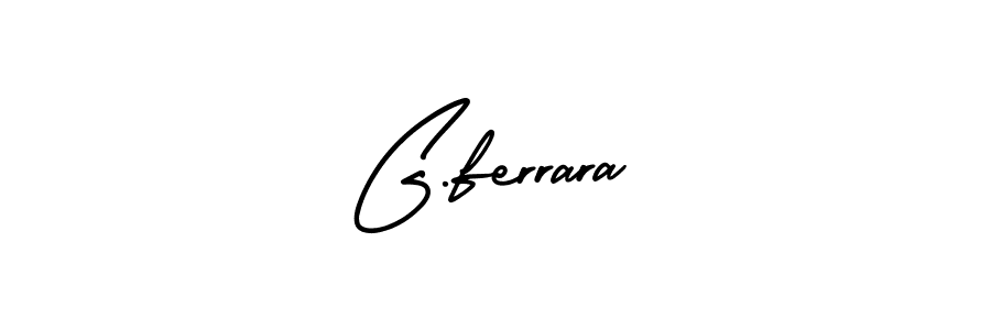 Design your own signature with our free online signature maker. With this signature software, you can create a handwritten (AmerikaSignatureDemo-Regular) signature for name G.ferrara. G.ferrara signature style 3 images and pictures png