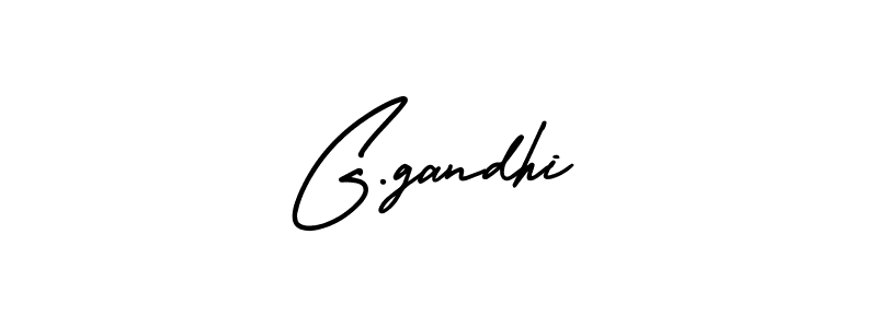 Use a signature maker to create a handwritten signature online. With this signature software, you can design (AmerikaSignatureDemo-Regular) your own signature for name G.gandhi. G.gandhi signature style 3 images and pictures png