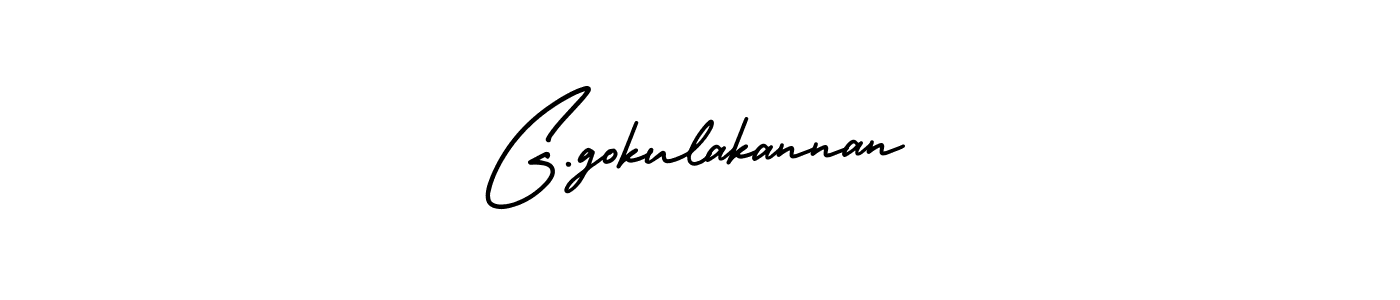 Make a beautiful signature design for name G.gokulakannan. With this signature (AmerikaSignatureDemo-Regular) style, you can create a handwritten signature for free. G.gokulakannan signature style 3 images and pictures png