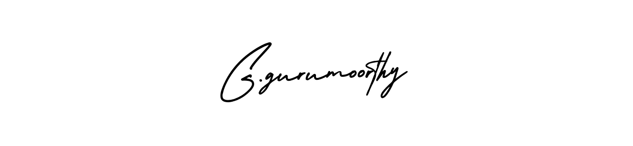 Use a signature maker to create a handwritten signature online. With this signature software, you can design (AmerikaSignatureDemo-Regular) your own signature for name G.gurumoorthy. G.gurumoorthy signature style 3 images and pictures png