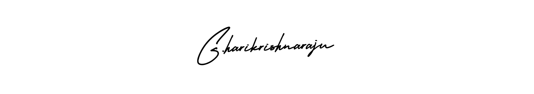 Use a signature maker to create a handwritten signature online. With this signature software, you can design (AmerikaSignatureDemo-Regular) your own signature for name G.harikrishnaraju. G.harikrishnaraju signature style 3 images and pictures png