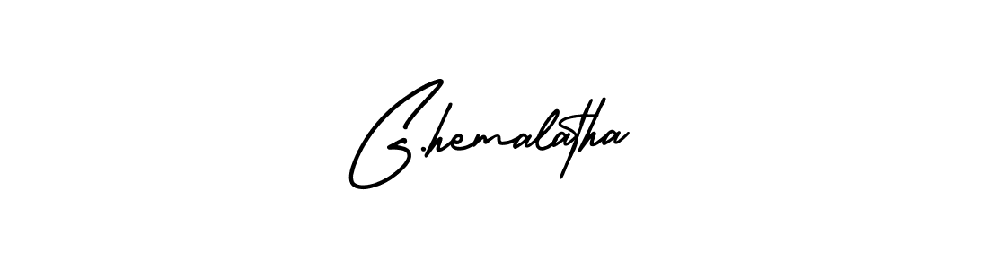 Also You can easily find your signature by using the search form. We will create G.hemalatha name handwritten signature images for you free of cost using AmerikaSignatureDemo-Regular sign style. G.hemalatha signature style 3 images and pictures png