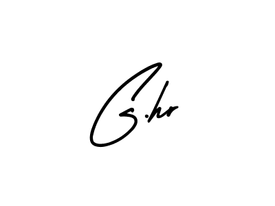 The best way (AmerikaSignatureDemo-Regular) to make a short signature is to pick only two or three words in your name. The name G.hr include a total of six letters. For converting this name. G.hr signature style 3 images and pictures png