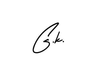 Design your own signature with our free online signature maker. With this signature software, you can create a handwritten (AmerikaSignatureDemo-Regular) signature for name G.k.. G.k. signature style 3 images and pictures png