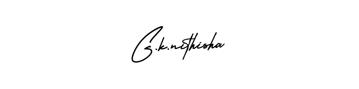 Make a short G.k.nithisha signature style. Manage your documents anywhere anytime using AmerikaSignatureDemo-Regular. Create and add eSignatures, submit forms, share and send files easily. G.k.nithisha signature style 3 images and pictures png