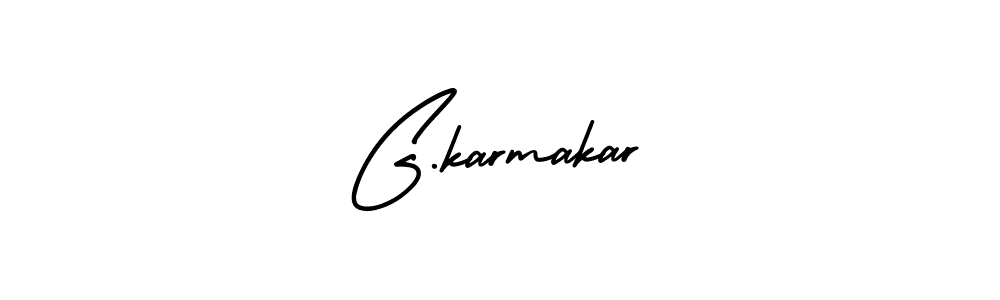 Use a signature maker to create a handwritten signature online. With this signature software, you can design (AmerikaSignatureDemo-Regular) your own signature for name G.karmakar. G.karmakar signature style 3 images and pictures png