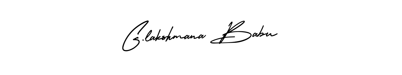 G.lakshmana Babu stylish signature style. Best Handwritten Sign (AmerikaSignatureDemo-Regular) for my name. Handwritten Signature Collection Ideas for my name G.lakshmana Babu. G.lakshmana Babu signature style 3 images and pictures png