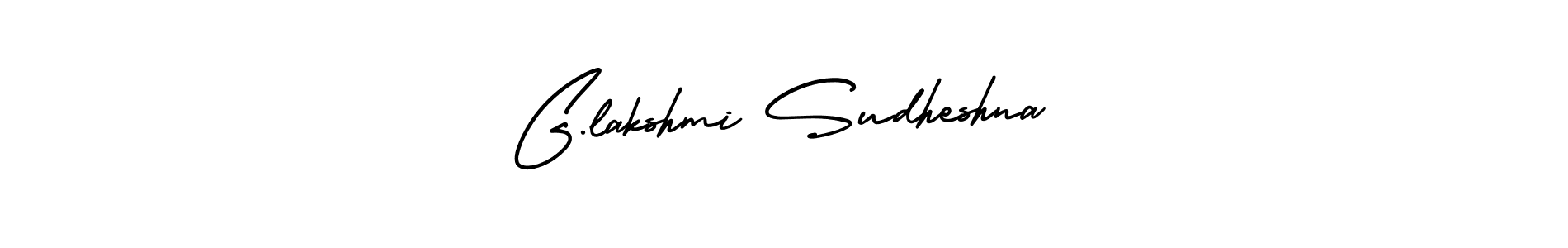 Create a beautiful signature design for name G.lakshmi Sudheshna. With this signature (AmerikaSignatureDemo-Regular) fonts, you can make a handwritten signature for free. G.lakshmi Sudheshna signature style 3 images and pictures png