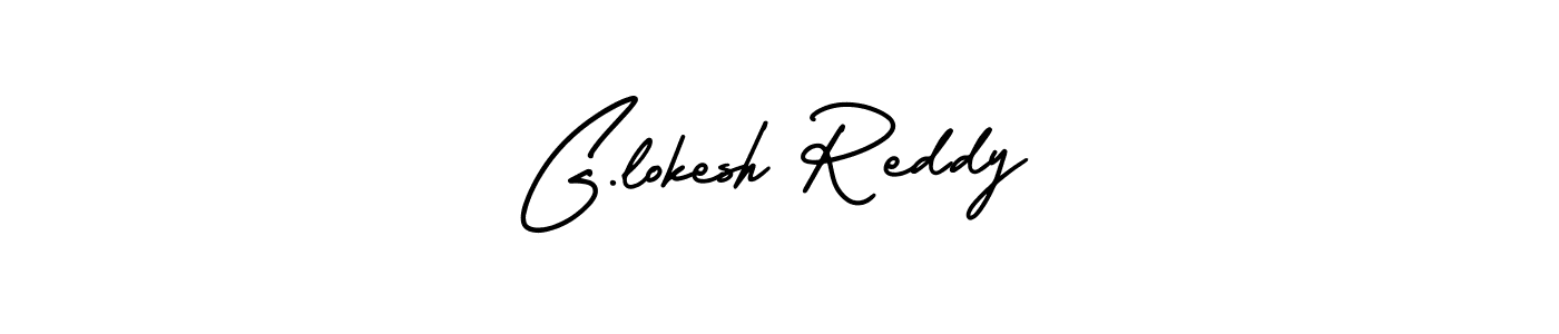 Best and Professional Signature Style for G.lokesh Reddy. AmerikaSignatureDemo-Regular Best Signature Style Collection. G.lokesh Reddy signature style 3 images and pictures png
