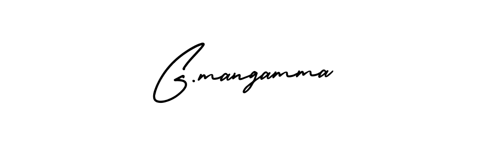 Use a signature maker to create a handwritten signature online. With this signature software, you can design (AmerikaSignatureDemo-Regular) your own signature for name G.mangamma. G.mangamma signature style 3 images and pictures png