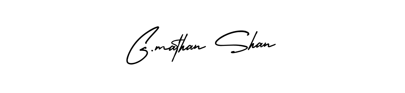 Also we have G.mathan Shan name is the best signature style. Create professional handwritten signature collection using AmerikaSignatureDemo-Regular autograph style. G.mathan Shan signature style 3 images and pictures png