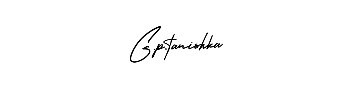 Create a beautiful signature design for name G.p.tanishka. With this signature (AmerikaSignatureDemo-Regular) fonts, you can make a handwritten signature for free. G.p.tanishka signature style 3 images and pictures png