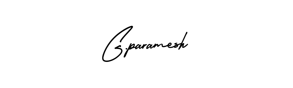 Use a signature maker to create a handwritten signature online. With this signature software, you can design (AmerikaSignatureDemo-Regular) your own signature for name G.paramesh. G.paramesh signature style 3 images and pictures png