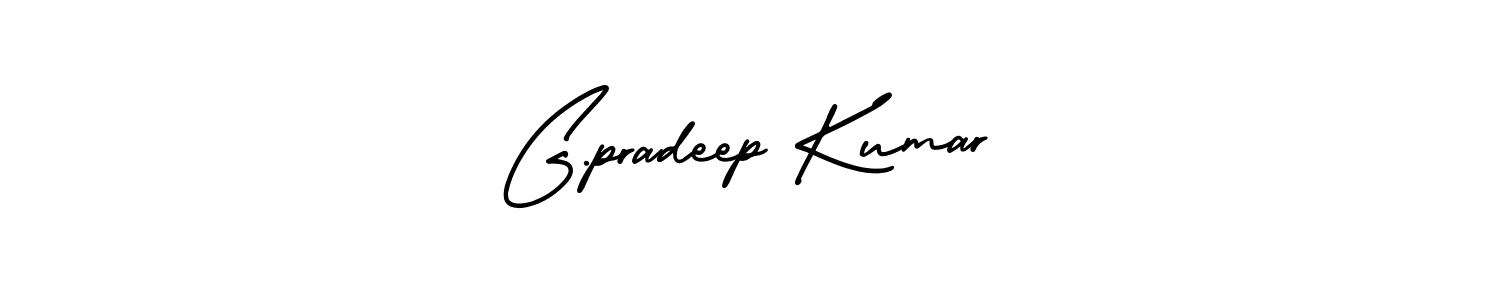 Make a short G.pradeep Kumar signature style. Manage your documents anywhere anytime using AmerikaSignatureDemo-Regular. Create and add eSignatures, submit forms, share and send files easily. G.pradeep Kumar signature style 3 images and pictures png