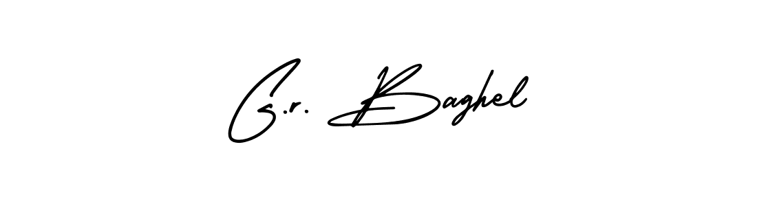 Make a beautiful signature design for name G.r. Baghel. With this signature (AmerikaSignatureDemo-Regular) style, you can create a handwritten signature for free. G.r. Baghel signature style 3 images and pictures png