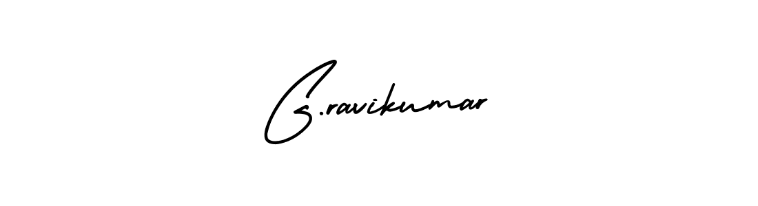 Create a beautiful signature design for name G.ravikumar. With this signature (AmerikaSignatureDemo-Regular) fonts, you can make a handwritten signature for free. G.ravikumar signature style 3 images and pictures png