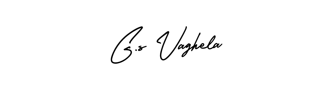 You should practise on your own different ways (AmerikaSignatureDemo-Regular) to write your name (G.s Vaghela) in signature. don't let someone else do it for you. G.s Vaghela signature style 3 images and pictures png