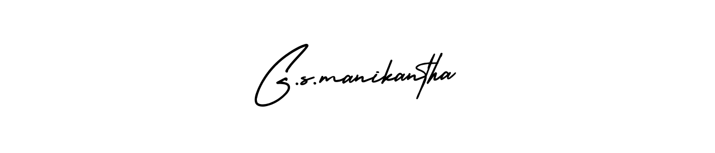 if you are searching for the best signature style for your name G.s.manikantha. so please give up your signature search. here we have designed multiple signature styles  using AmerikaSignatureDemo-Regular. G.s.manikantha signature style 3 images and pictures png