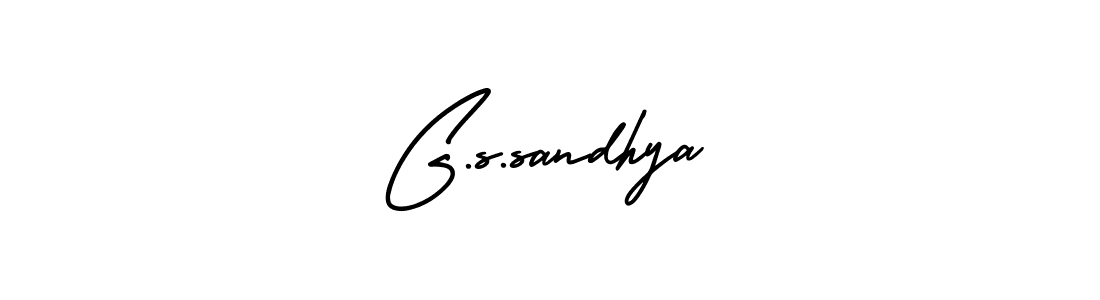 This is the best signature style for the G.s.sandhya name. Also you like these signature font (AmerikaSignatureDemo-Regular). Mix name signature. G.s.sandhya signature style 3 images and pictures png