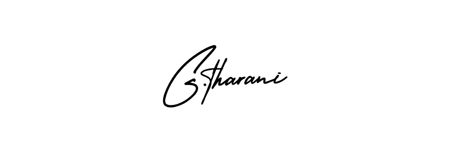 G.tharani stylish signature style. Best Handwritten Sign (AmerikaSignatureDemo-Regular) for my name. Handwritten Signature Collection Ideas for my name G.tharani. G.tharani signature style 3 images and pictures png
