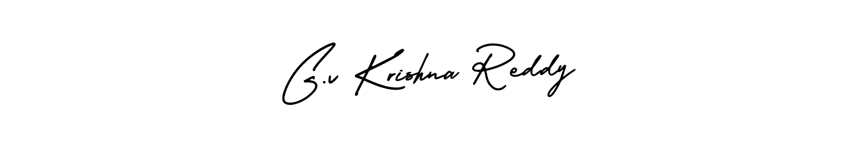 You should practise on your own different ways (AmerikaSignatureDemo-Regular) to write your name (G.v Krishna Reddy) in signature. don't let someone else do it for you. G.v Krishna Reddy signature style 3 images and pictures png