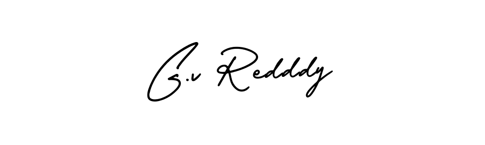 You should practise on your own different ways (AmerikaSignatureDemo-Regular) to write your name (G.v Redddy) in signature. don't let someone else do it for you. G.v Redddy signature style 3 images and pictures png