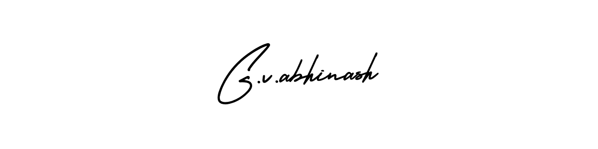 Also we have G.v.abhinash name is the best signature style. Create professional handwritten signature collection using AmerikaSignatureDemo-Regular autograph style. G.v.abhinash signature style 3 images and pictures png