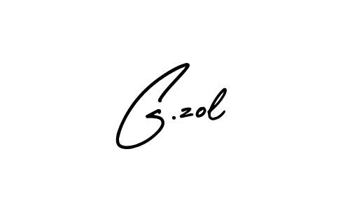 How to make G.zol signature? AmerikaSignatureDemo-Regular is a professional autograph style. Create handwritten signature for G.zol name. G.zol signature style 3 images and pictures png