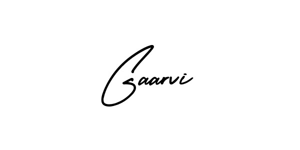 The best way (AmerikaSignatureDemo-Regular) to make a short signature is to pick only two or three words in your name. The name Gaarvi include a total of six letters. For converting this name. Gaarvi signature style 3 images and pictures png