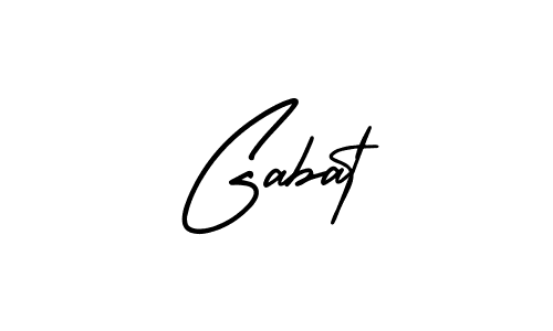 How to make Gabat signature? AmerikaSignatureDemo-Regular is a professional autograph style. Create handwritten signature for Gabat name. Gabat signature style 3 images and pictures png